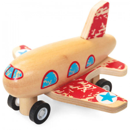Wooden Pull Back Aeroplanes