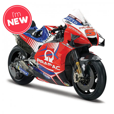 1:18 Motorbike 2021 Ducati Pramac Racing (#5 Zarco)