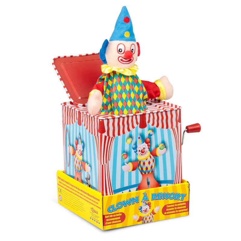 Клоун бокс. Клоун Джек в коробке. Клоун игрушка Джек Box. Музыкальная шкатулка с клоуном. Заводной клоун игрушка.