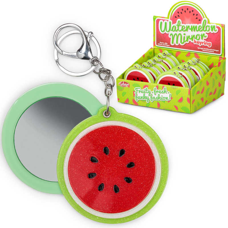 Watermelon Mirror Keyring