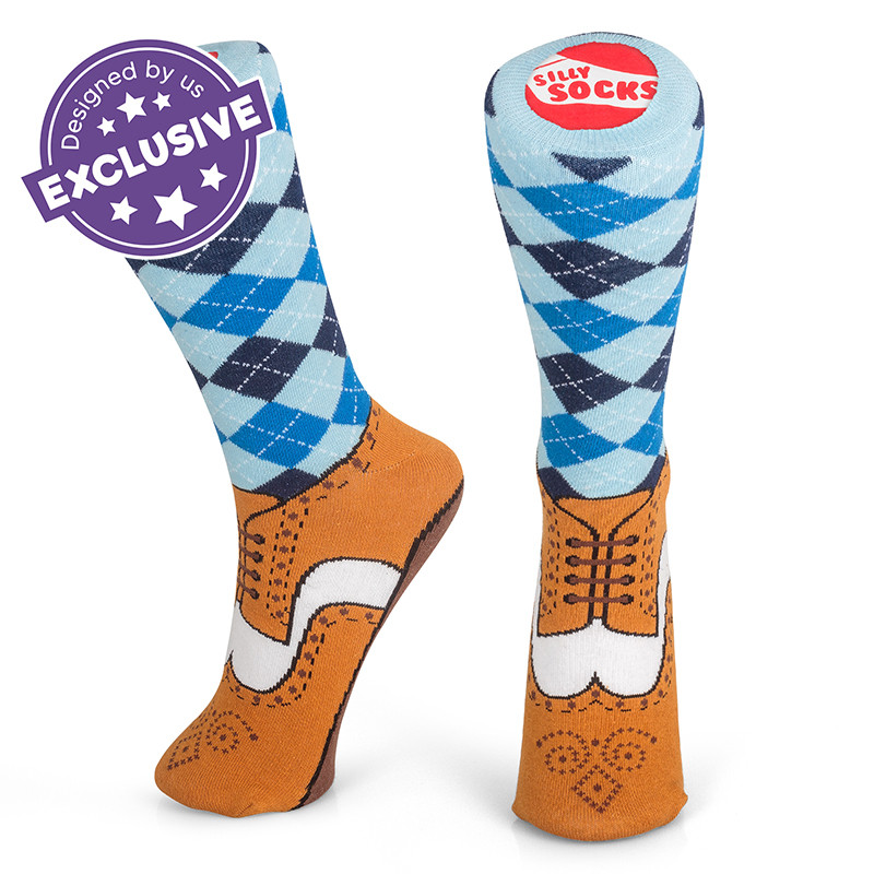 Silly Socks - Brogue (Size 5-11)
