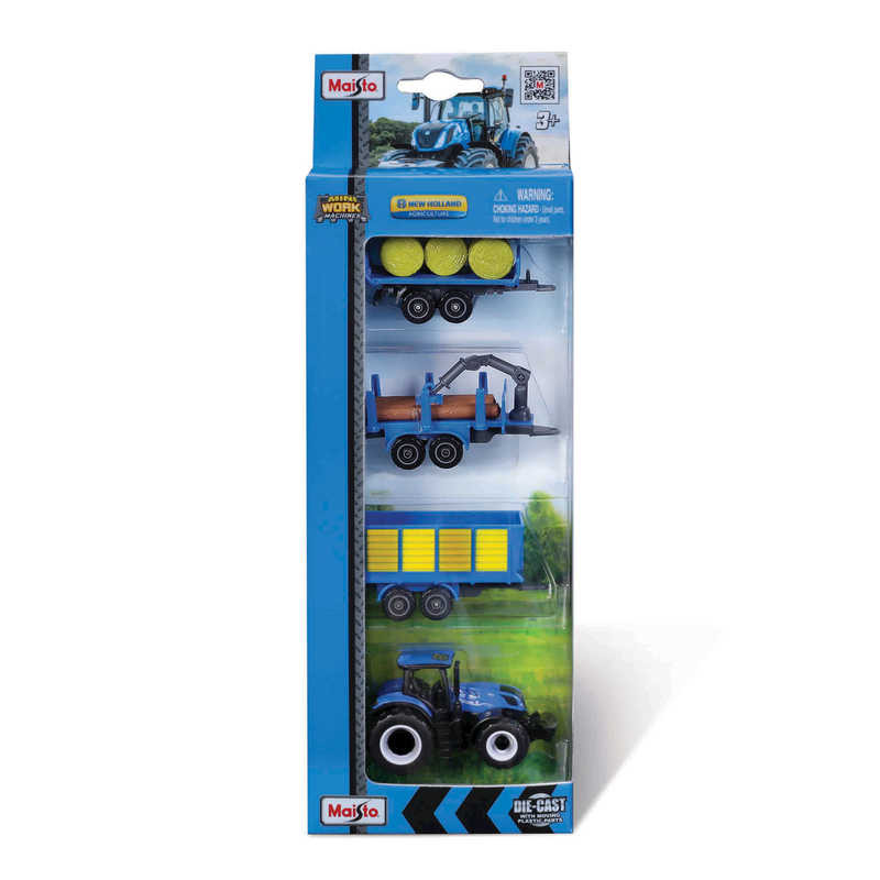 Mini Working Machines - 4 Pack Of Tractors. New Holland