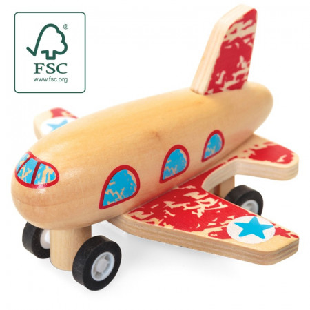 Wooden Pull Back Aeroplanes