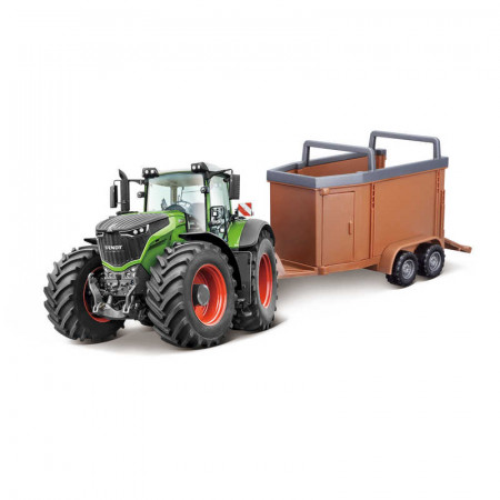 Fendt 1050 Vario Tractor + Livestock Trailer