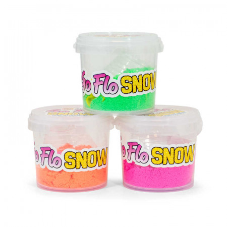 Go Flow Snow Large Tub 230G 3 Mould & 1 Blister Play Mould