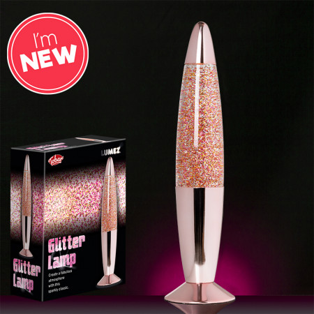 Lumez Glitter Lamp - Rose Gold