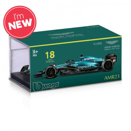 1:43 F1 Aston Martin 2023 Amr23 With Helmet Alonso