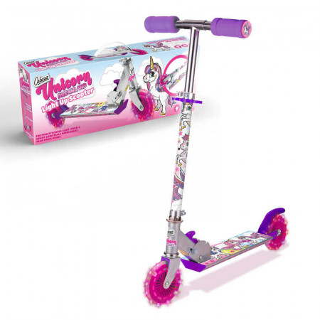 Unicorn Scooter Dreamland With 2 Light Up Wheels Mail Order Boxed
