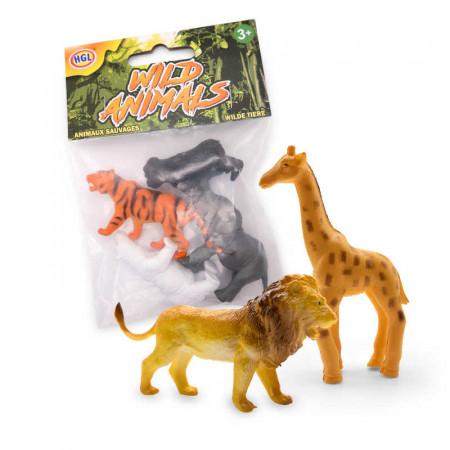 Small Wild Animal 4 Pack Assorted