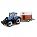 1:32 New Holland T7hd Tractor With Horse Trailer